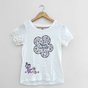 Disney Parks EPCOT Flower and Garden Festival 2022 T-Shirt w/ Figment Lace Sz S